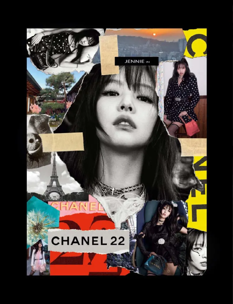 Jennie成為法國精品香奈兒CHANEL 22包款的全新形象廣告代言人，大片並由知名攝影雙人組Inez & Vinoodh掌鏡。品牌提供
