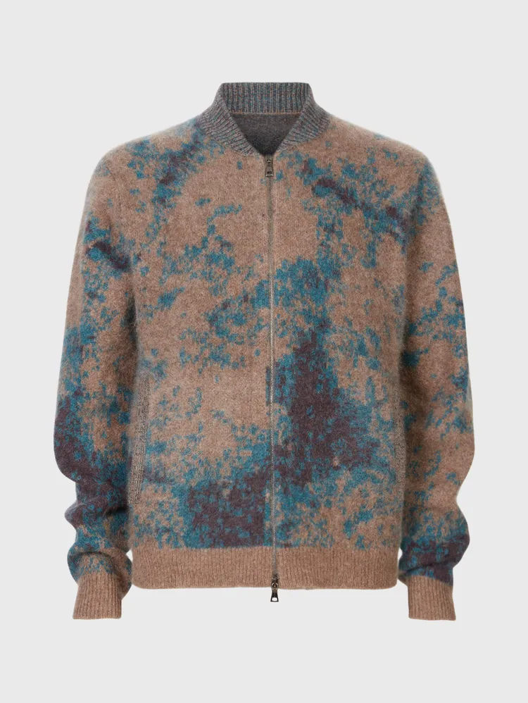 TUSCOLA提花棒球外套，3萬8900元。品牌提供