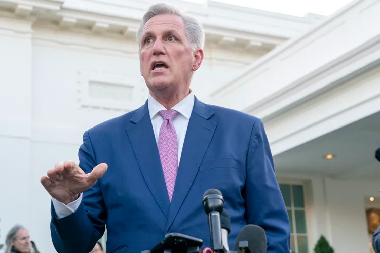 美國聯邦眾議院議長麥卡錫預期在加州與總統蔡英文會面。美聯社資料照片