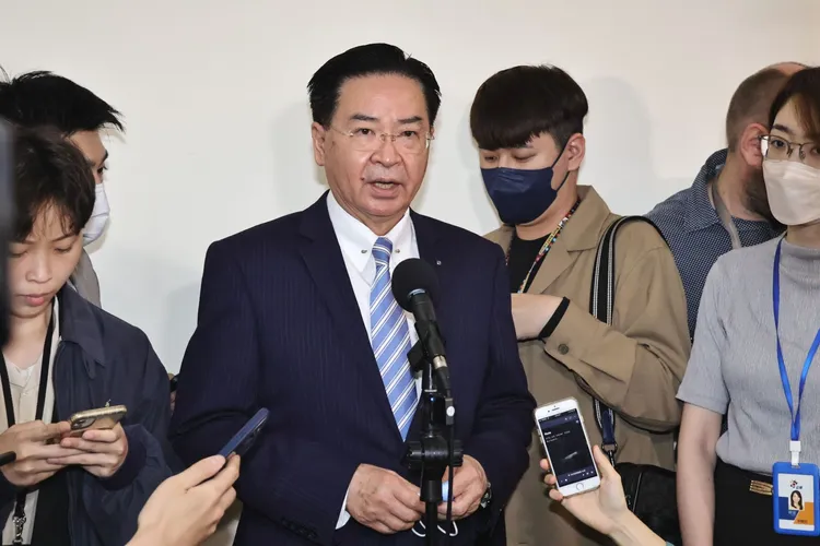 吳釗燮斥中國不斷打壓台灣，台人要更加奮發。施昂強攝