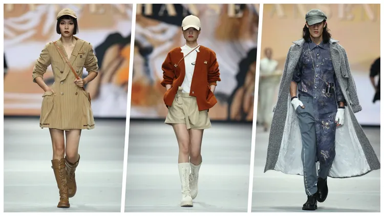 由郭恆生主掌的新生代品牌HANSEN，發表以「和」為主題的2023秋冬系列。台北時裝周提供