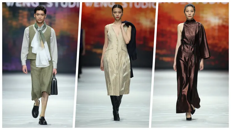 設計師翁子竣主理品牌WENG_Studio作品風格簡練且線條優雅。台北時裝周提供