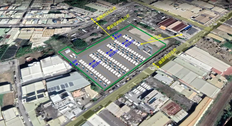 三地公司即將在鳳山區牛稠埔、高旗工家舊址，建造全國最大儲能場。三地提供