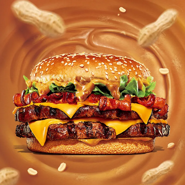 美式花生重磅雙牛堡。業者提供