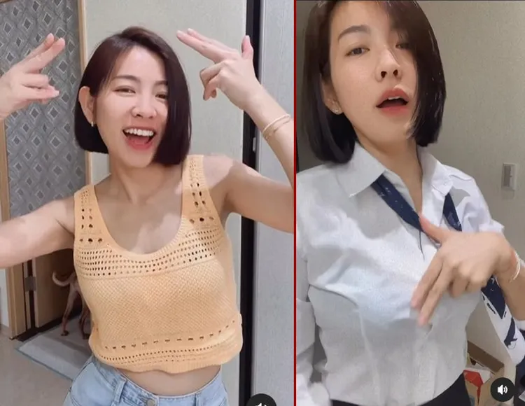 米可白最近常展露性感舞姿。翻攝米可白IG