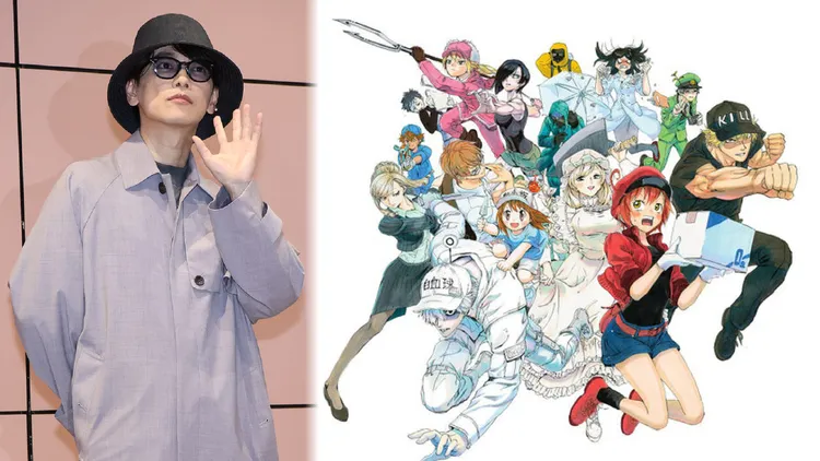 昨天抵台拍廣告的佐藤健（左圖／鄭孟晃攝），盛傳將主演改編漫畫的真人版電影《工作細胞》（右圖）。