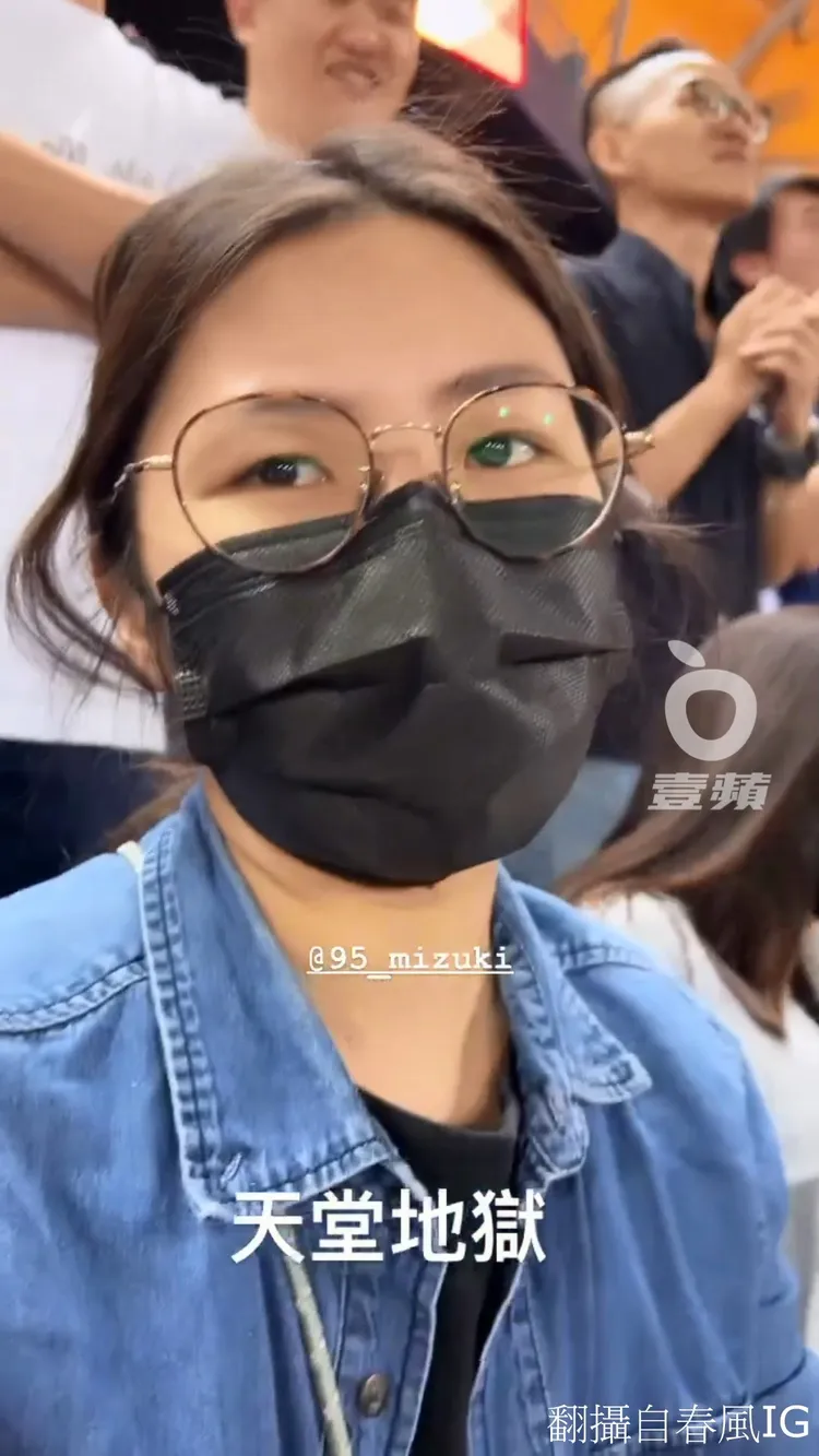 春風拍攝女助理，打趣說與啦啦隊女孩比是天堂地獄之別。翻攝自春風IG