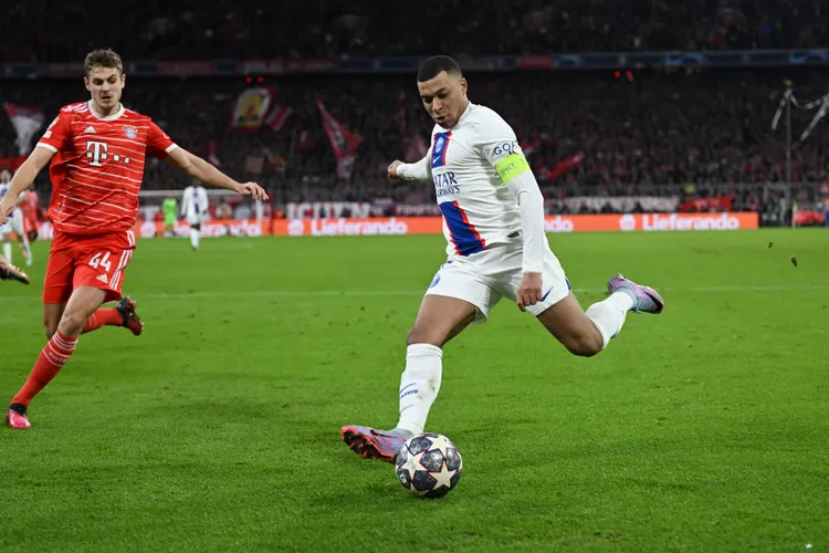 穆巴佩(Kylian Mbappe)22歲又352天，在歐冠踢進30球。美聯社