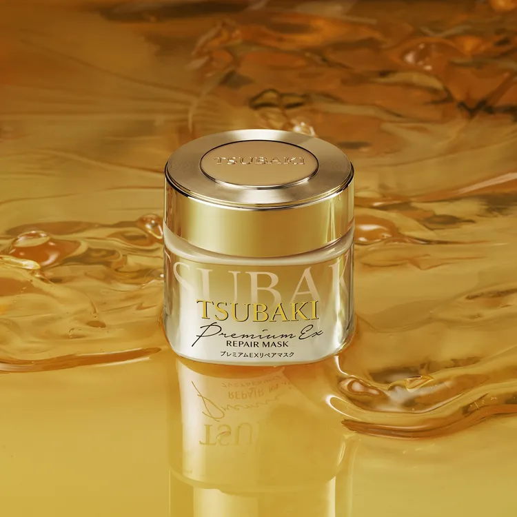 TSUBAKI金耀瞬間護髮膜升級版，180g／399元。品牌提供