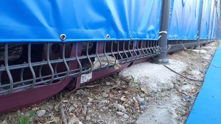 盧彥勳指出高中組賽事場地也有問題。翻攝自盧彥勳臉書