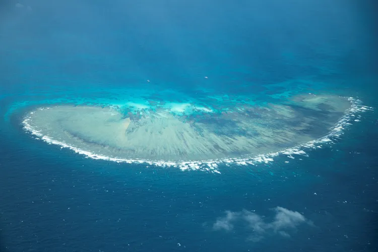南沙群島蒙自礁，又稱常瀨礁。路透社