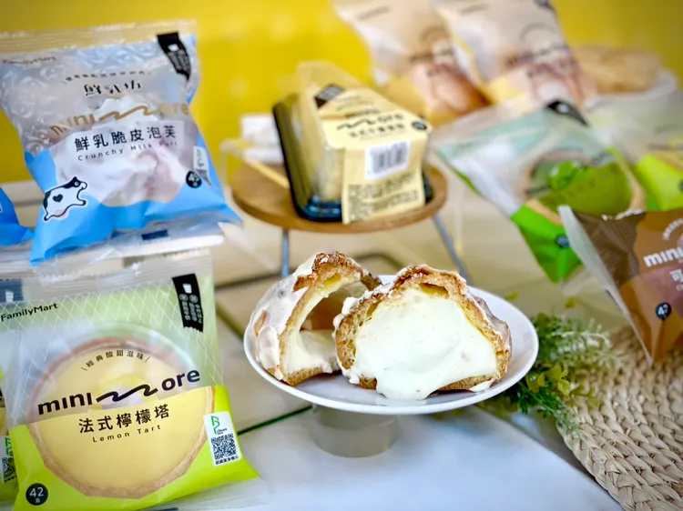 曾創下7秒賣一顆的超人氣「鮮乳脆皮泡芙」，售價45元。曾仲葳攝