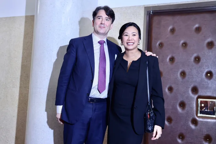 吳欣盈跟雷諾今早公開合體。林林攝