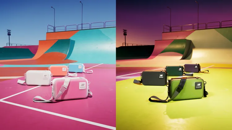 迷你斜肩包，左圖為白色款、右圖為黑色款，都內搭有翻轉雙色收納包，各5280元。品牌提供