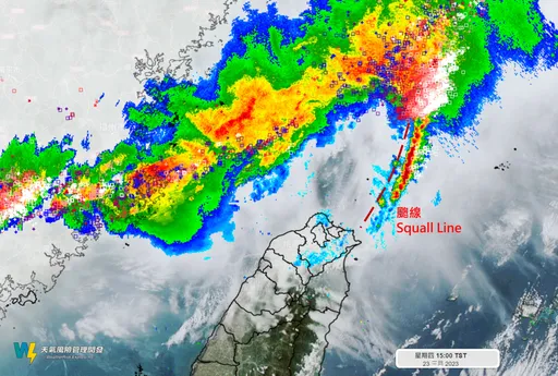 北市怪風原因曝光！陣風一度達8級　專家：劇烈天氣「颮線」出現了