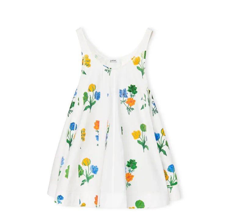 花卉印花細肩帶洋裝，7萬9000元。品牌提供