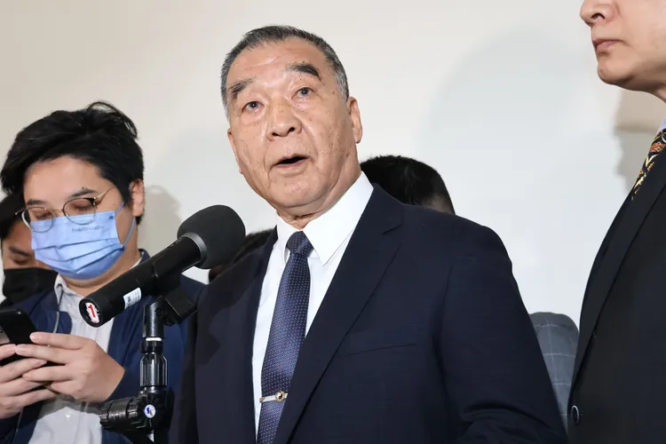 國防部長邱國正。施昂強攝