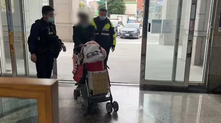 警方逮捕林翁歸案。翻攝畫面