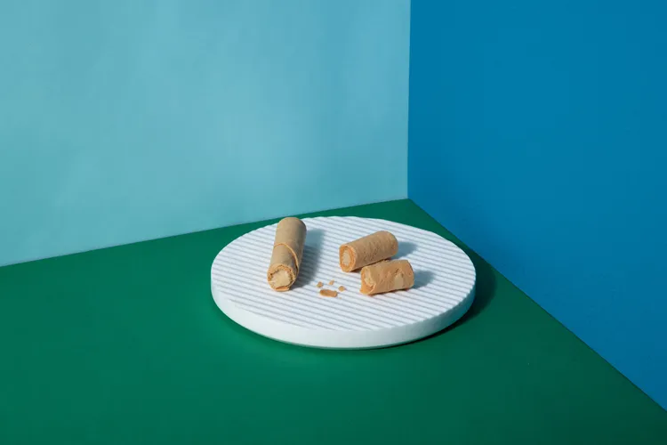 內餡將山蕉混和杏仁醬，並添入些許海鹽讓甜味更有立體層次。業者提供