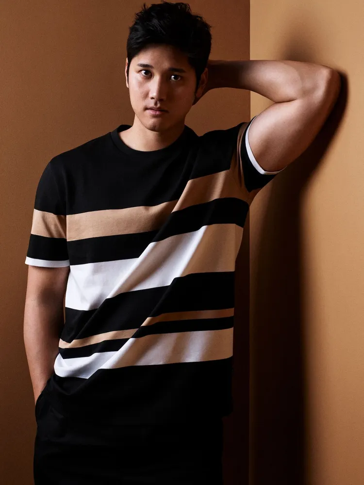 大谷翔平為BOSS拍攝2023春夏形象廣告。品牌提供