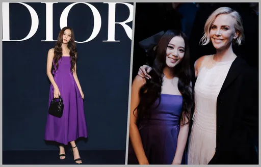 「人間DIOR」Jisoo化身紫仙女看大秀 夢幻同框金獎影后笑好甜