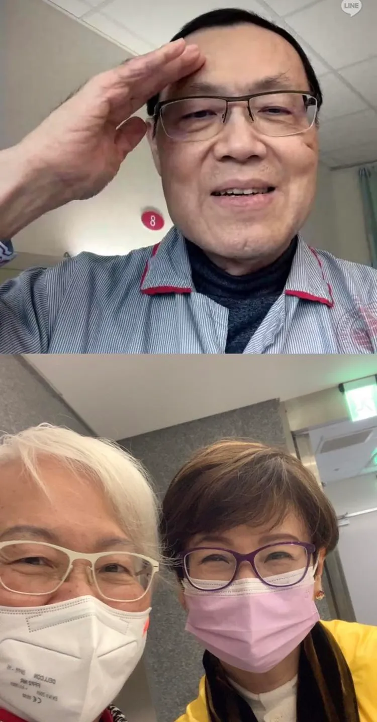 台視前主播葉樹姍（下圖右）與劉忠繼（上圖）是35年交情的好友。翻攝葉樹姍臉書