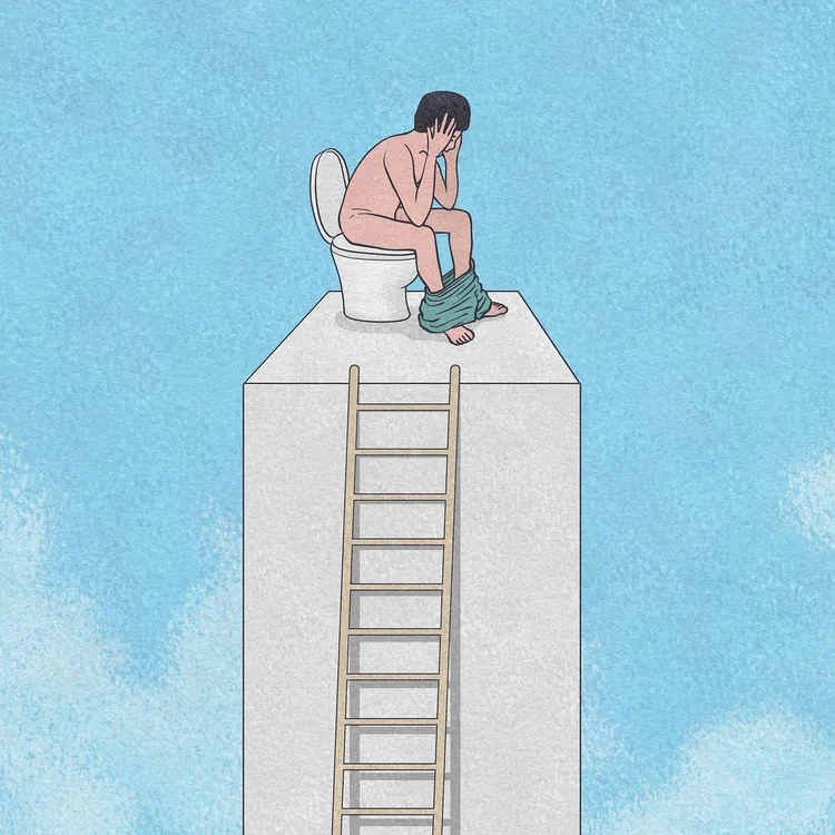 發生便祕的主要原因，是腸道蠕動緩慢不足或糞便在腸道缺水變硬。示意圖，翻攝 Pixabay