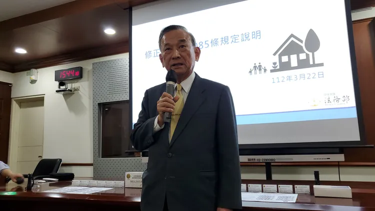 法務部政務次長陳明堂。呂志明攝