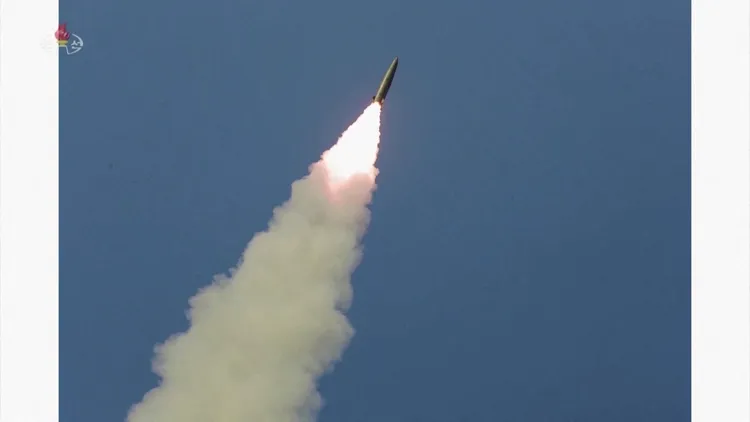 北韓近日試射彈道飛彈。路透社