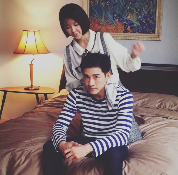 張立昂（前）和邵雨薇分手後各自幸福。翻攝張立昂IG