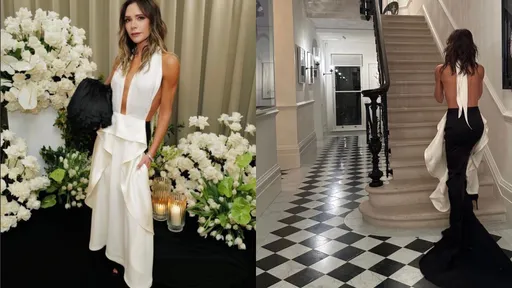 貝嫂露美背宣傳自家5萬元禮服 網友歪樓喊是「女僕裝」