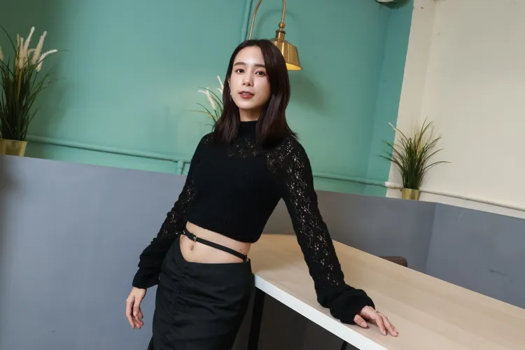 温貞菱對新戀情隻字未提。趙世平攝