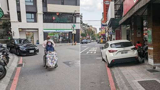 汽車停人行道「檢舉不了、警又不甩」 網紅Cheap開戰陳歐珀:開啟台灣大違停時代