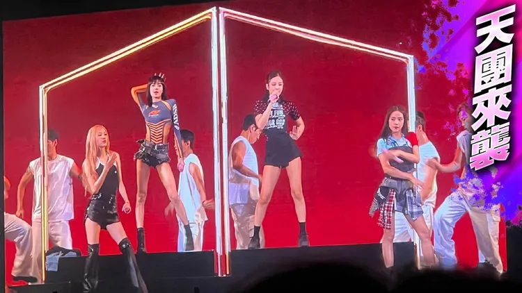 BLACKPINK昨晚繼續在高雄國家體育場演出，勁歌熱舞嗨爆4.5萬人。讀者提供