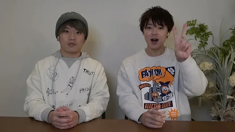 JUN醬（左）和三原慧悟。翻攝自「三原JAPAN Sanyuan_JAPAN」YouTube
