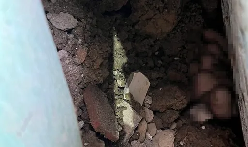 台中房屋倒塌2工人遭埋7小时　发现1受困者头手！漏夜抢救中