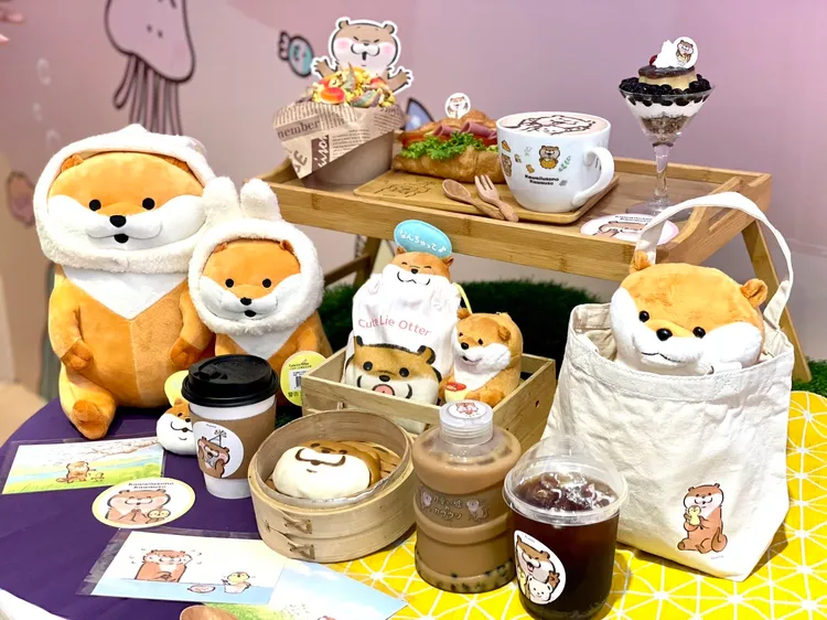 海洋公園與超人氣日本IP「小玩笑小水獺」合作，在園區設置超Q拍照點及特色餐點。曾仲葳攝