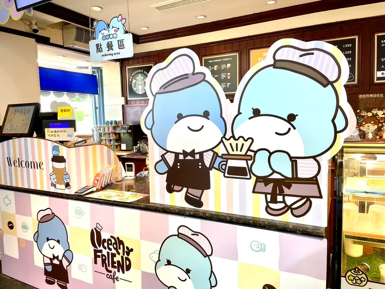 海洋公園於燈塔咖啡屋打造全新Ocean Friend咖啡屋。曾仲葳攝