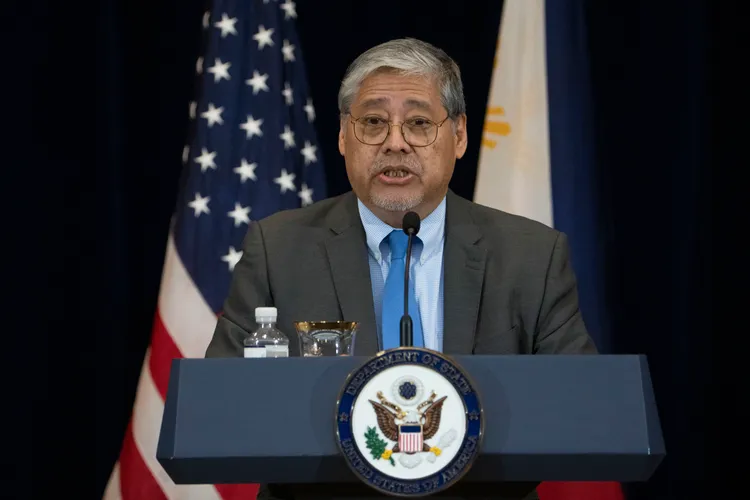 菲律賓外長馬納羅。美聯社