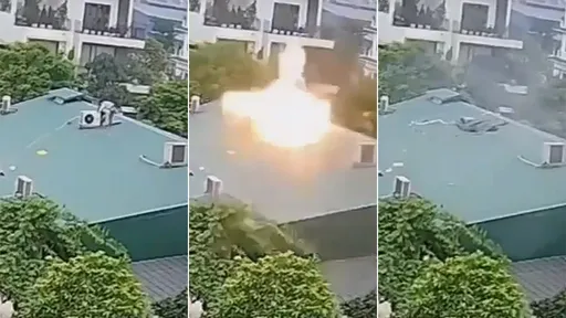 冷氣爆炸「維修工炸飛斃命」 恐怖影片曝光!現場全滅只剩1個洞