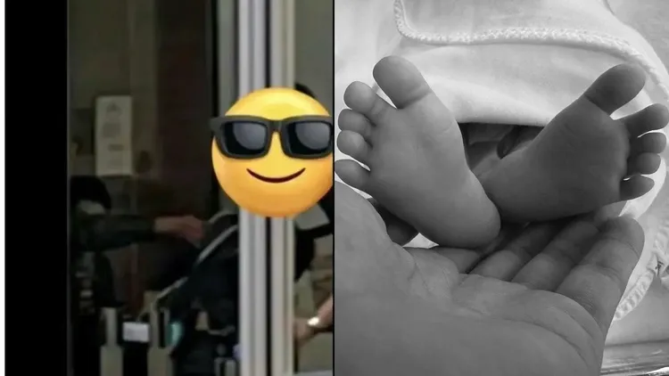 孫藝真5個月大的兒子也出動，她被拍到蹲在嬰兒車前照顧兒子。翻攝IG、孫藝真IG