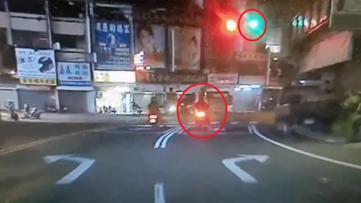 台中男佔用右轉道又打錯方向燈 不服取締還這樣做!吃罰單再送法辦