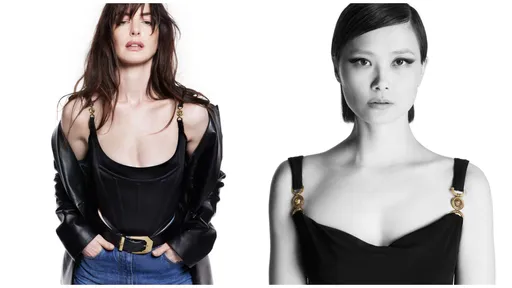 安海瑟薇甜姐兒轉性!套VERSACE馬甲變辣女神 李宇春也炸胸