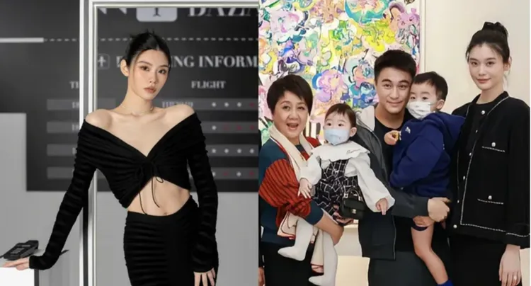 奚夢瑤（左圖，翻攝奚夢瑤微博）自從嫁給何猷君後，備受婆婆梁安琪寵愛（右圖，翻攝 AliceHo 何超欣fans-club微博）。