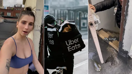 UberEats外送員「亂按電鈴」進公寓 竟是女客指示的救援任務