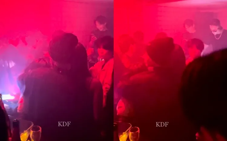 網友爆料姜太顯在夜店被認出來後，竟謊稱自己是高麗大食品工科的姜武顯。翻攝@KDFFKDF推特