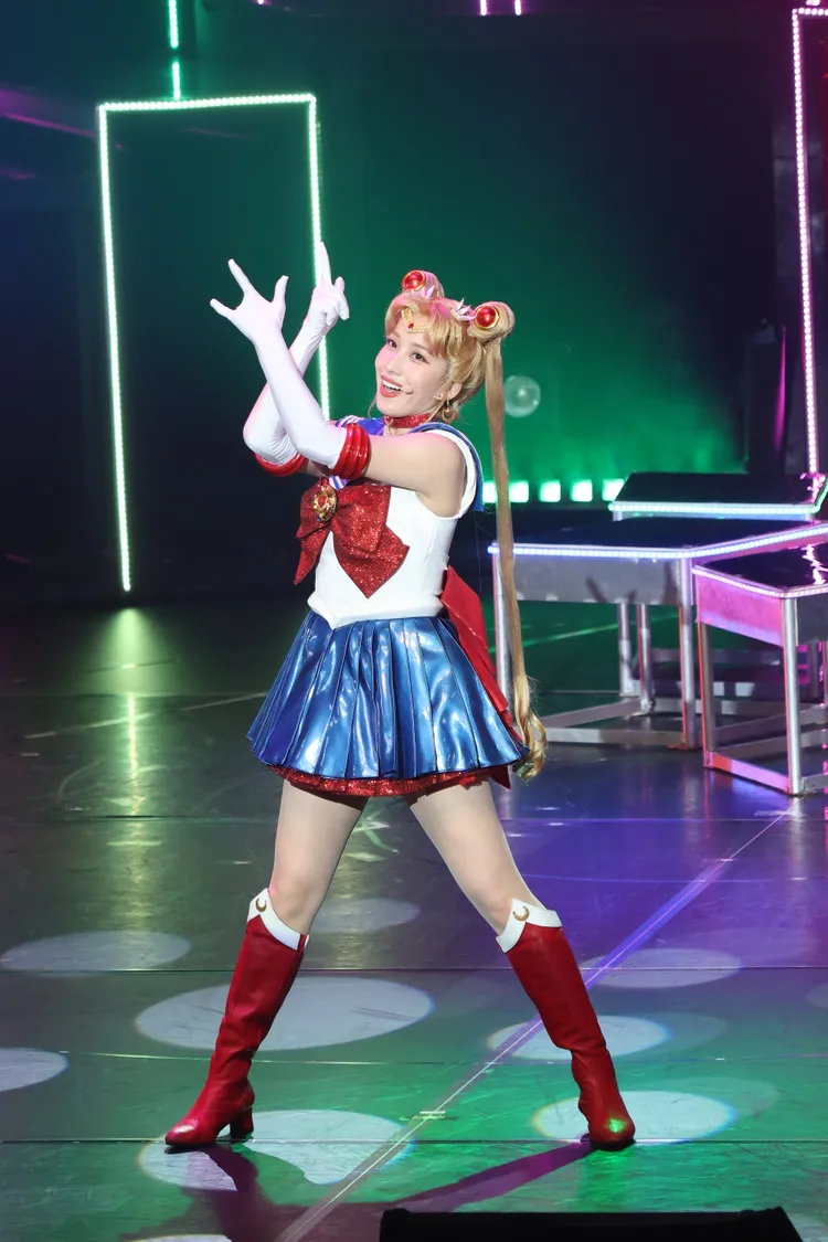 古賀夏希飾演水手月亮，經典台詞就是「我要代替月亮懲罰你！」。鄭孟晃攝