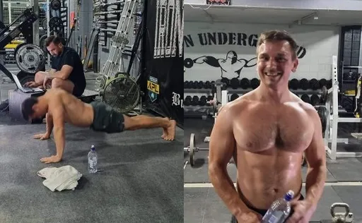 一小時做3206次伏地挺身 壯碩人父刷新金氏世界紀錄