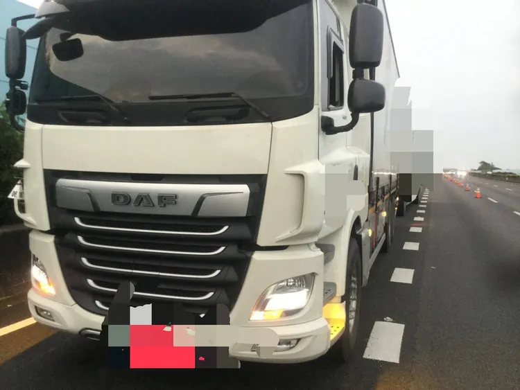 肇事大貨車。民眾提供