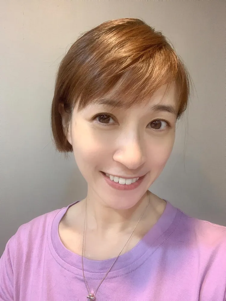 王湘涵前幾天在臉書曝光新的短髮造型，相當俏麗亮眼。翻攝自王湘涵臉書